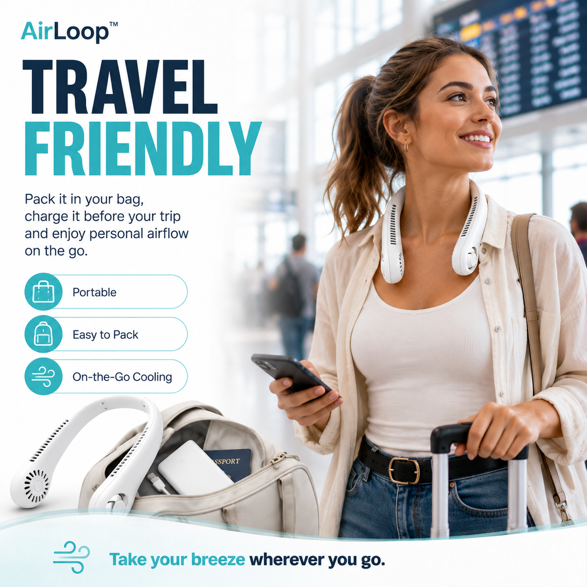 AirLoop™ Portable Neck Fan