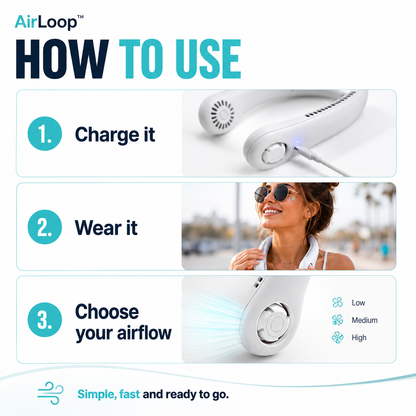AirLoop™ Portable Neck Fan