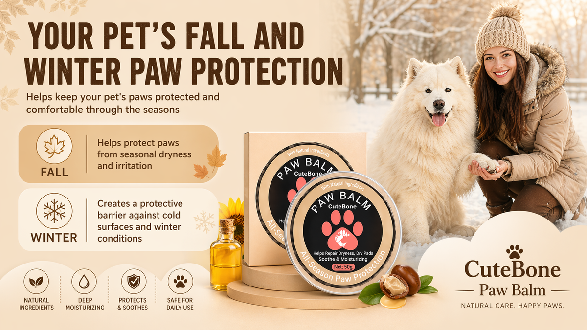 CuteBone Dog Paw Balm 2 oz (60g)
