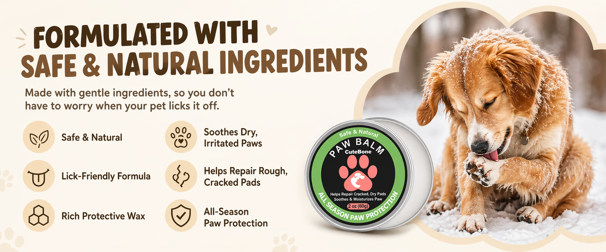 CuteBone Dog Paw Balm 2 oz (60g)