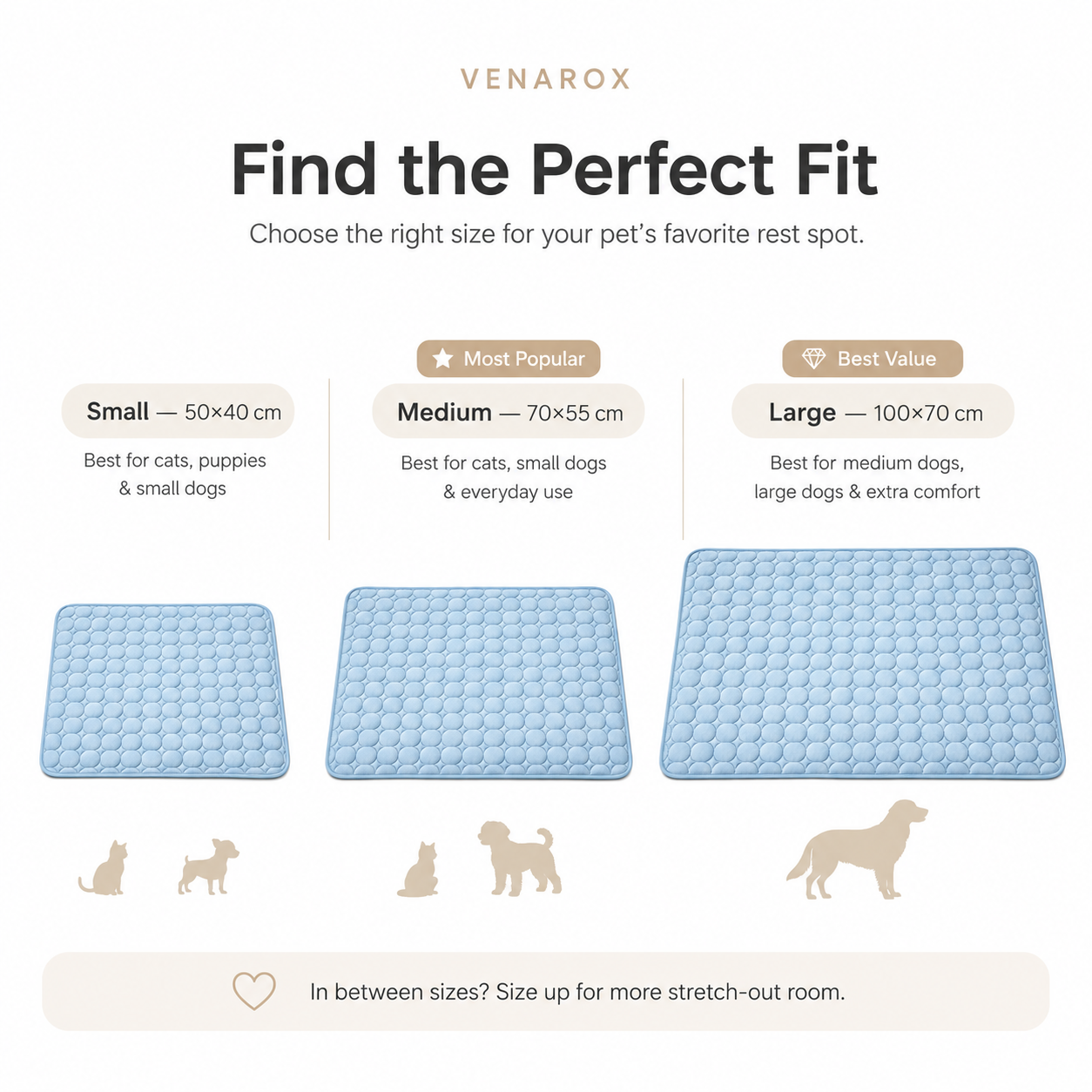 CoolFabrix™ Chill Mat for Dogs & Cats