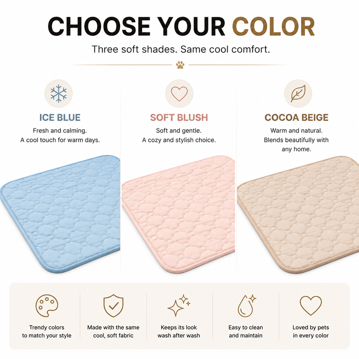 CoolFabrix™ Chill Mat for Dogs & Cats