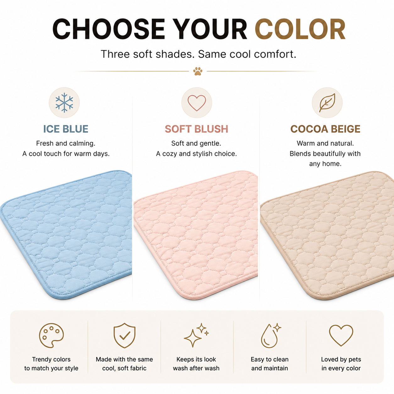 CoolFabrix™ Chill Mat for Dogs & Cats