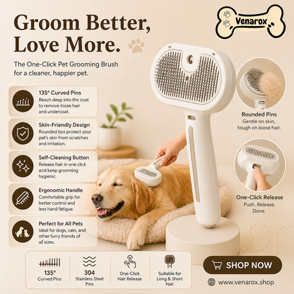 3-in-1 Steam Pet Brush